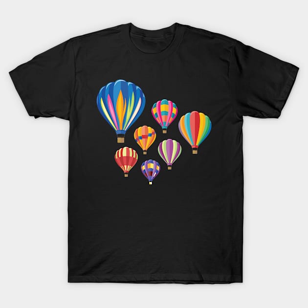 Hot Air Balloon Balloning T-Shirt by MooonTees